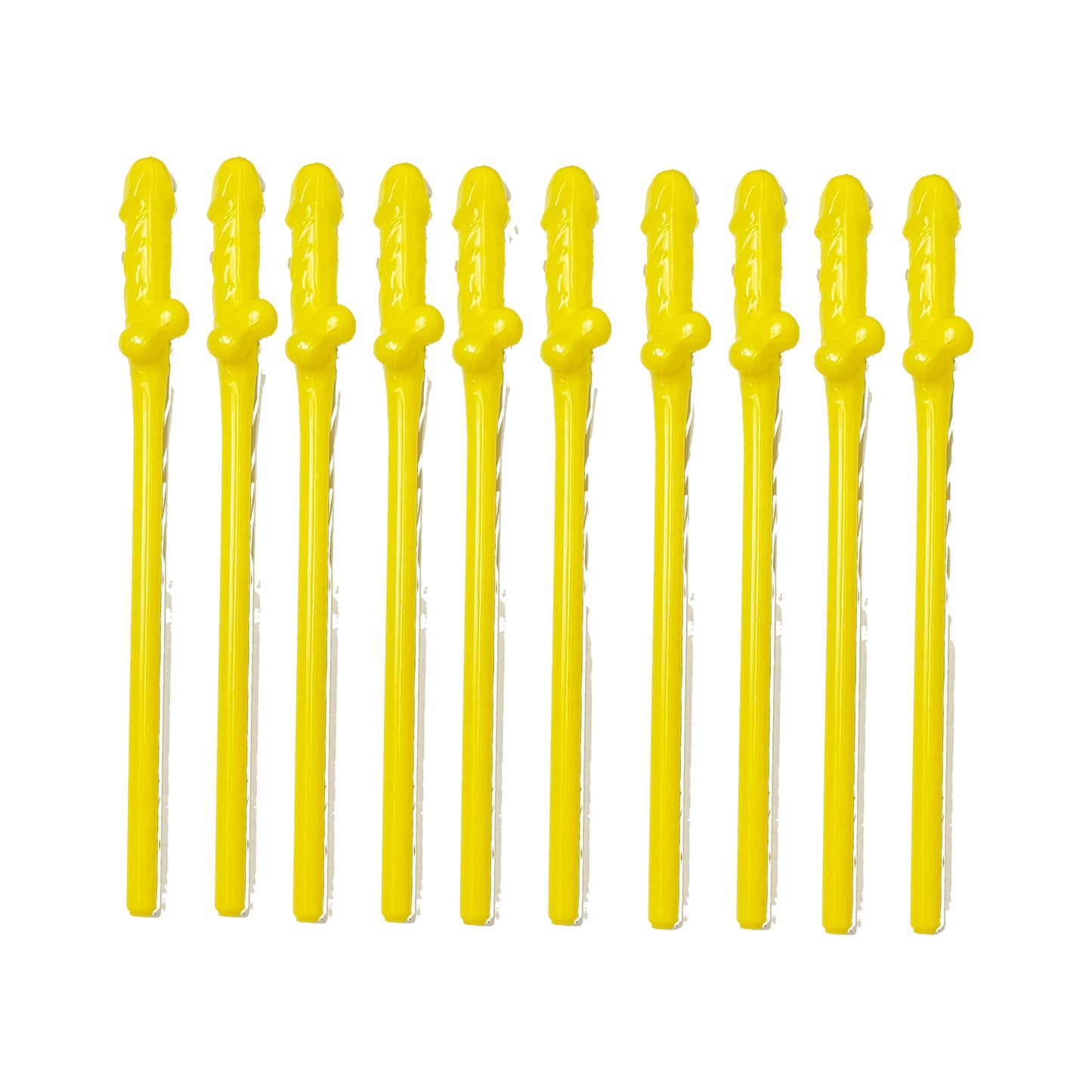 Yellow Bachelorette Party Penis Pecker Straws
