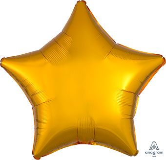 Metallic Star Foil Balloon Gold