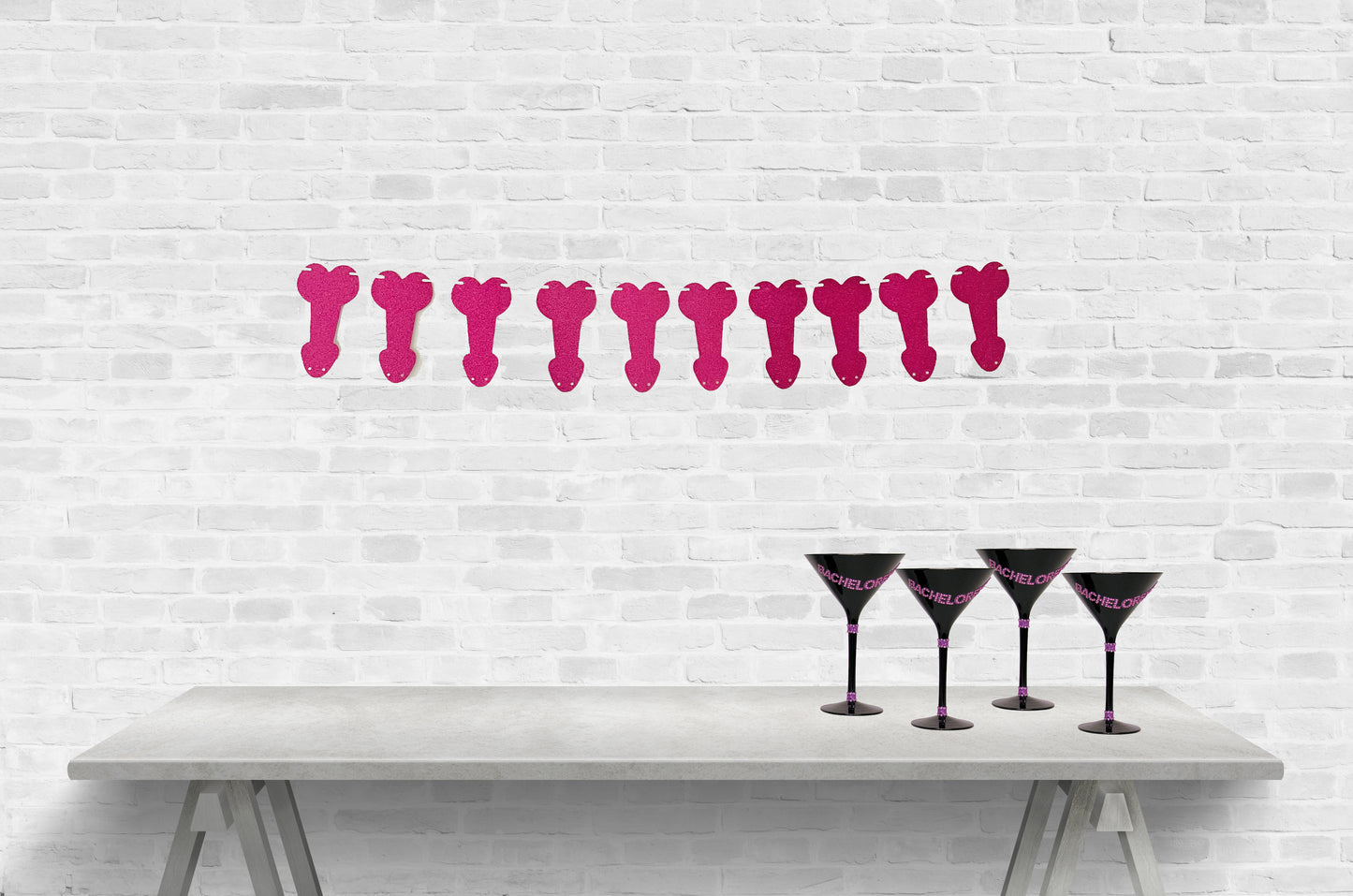 Glitter Dick Penis Banner (More Colors)