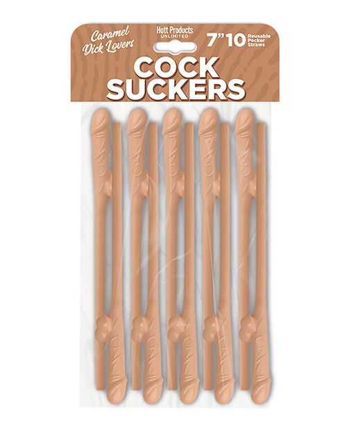 Cock Suckers 10 Penis Straws (3 Colors Avail)