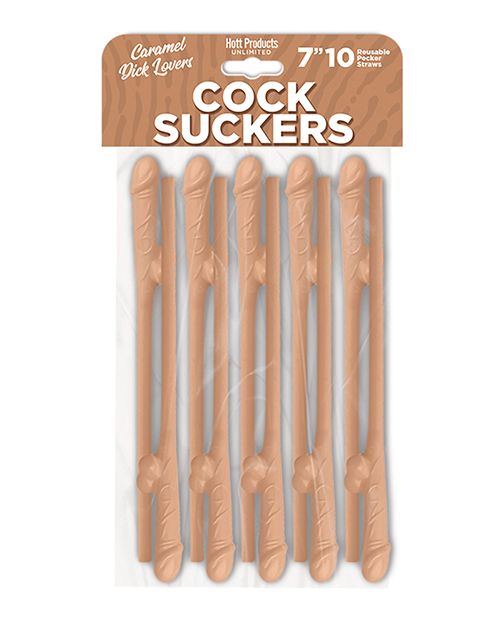 Bachelorette Party Pecker Penis Straws (Beige Nude)