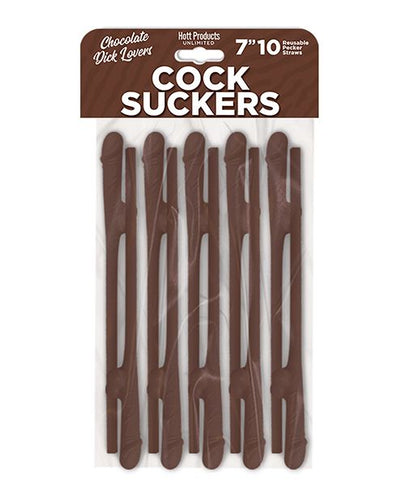 Cock Suckers 10 Penis Straws (3 Colors Avail)