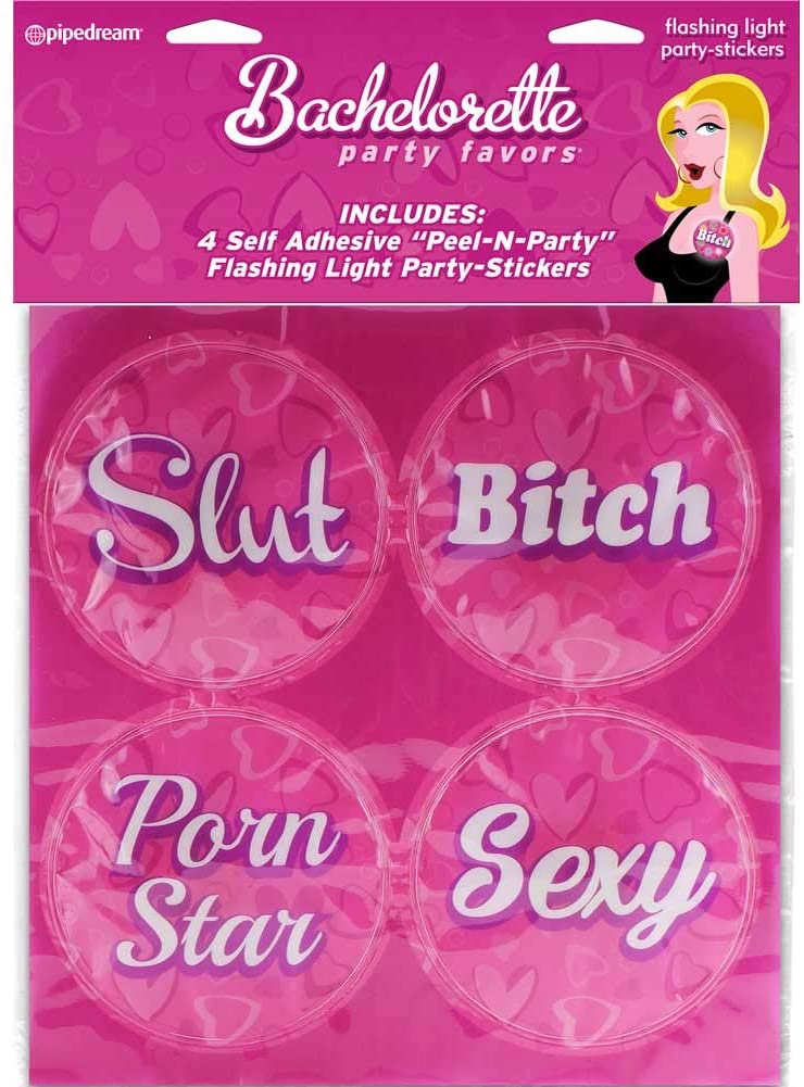 Flashing LED Bachelorette Stickers