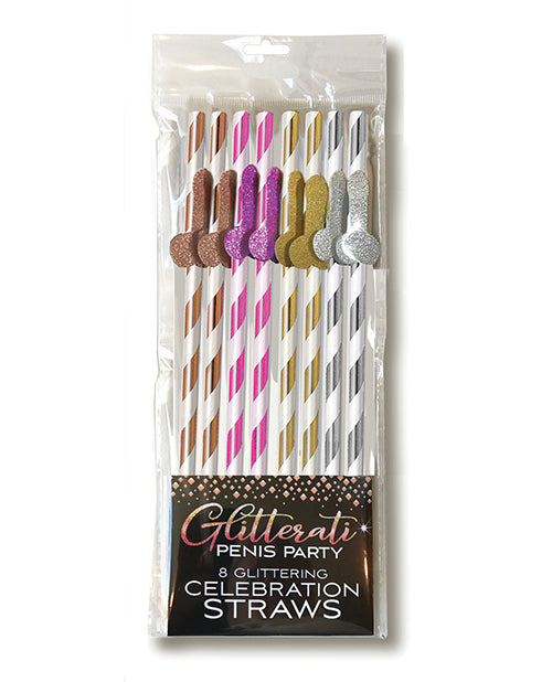 Gliteratti Tall Penis Straws