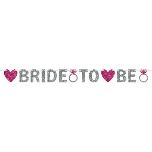 Bride to Be Glitter Banner