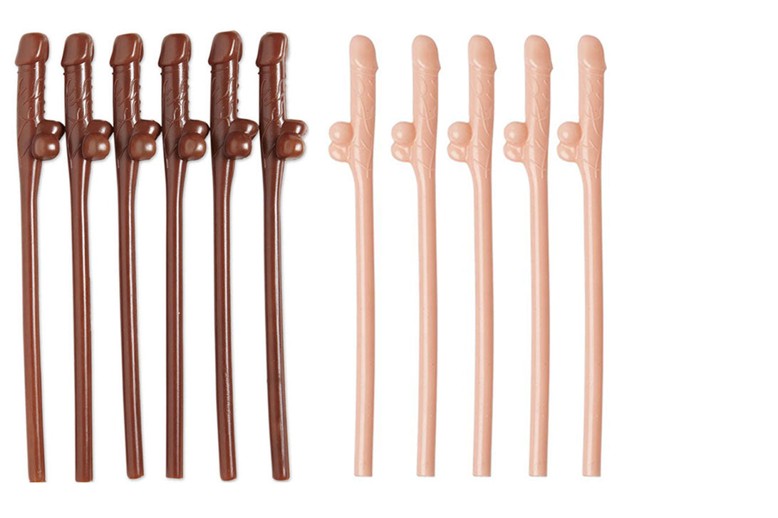 Naughty Bachelorette Penis Straws (Other Colors Avail)