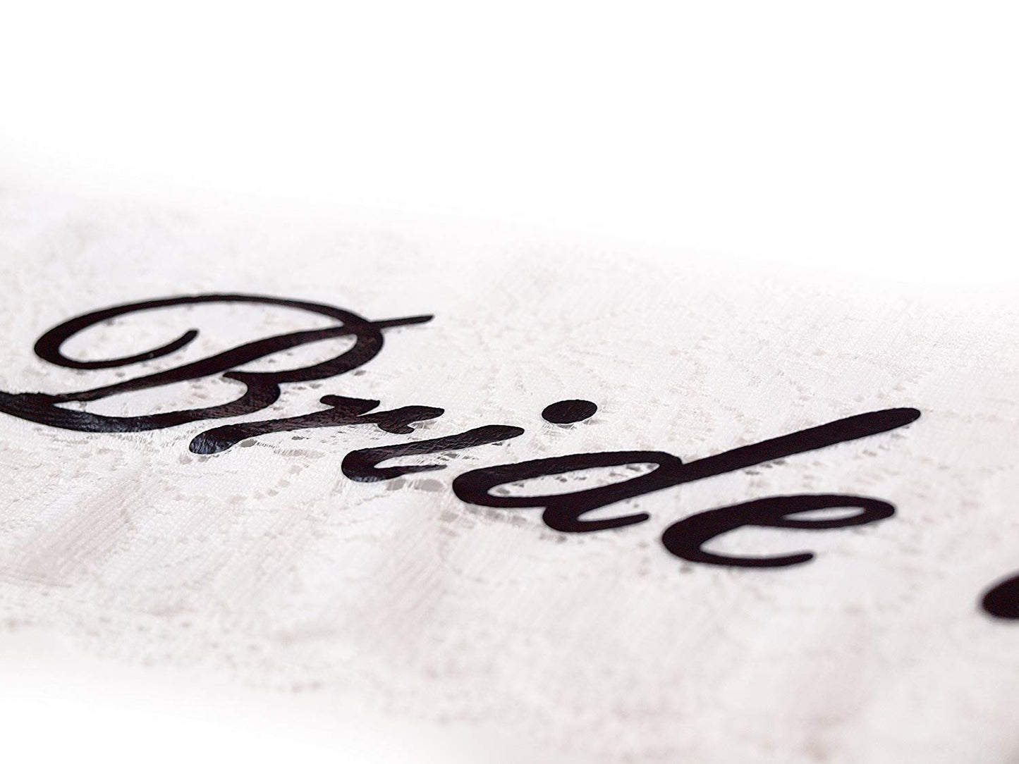 Bride to Be White Lace Sash