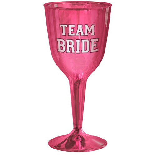 Team Bride Wine Glasses