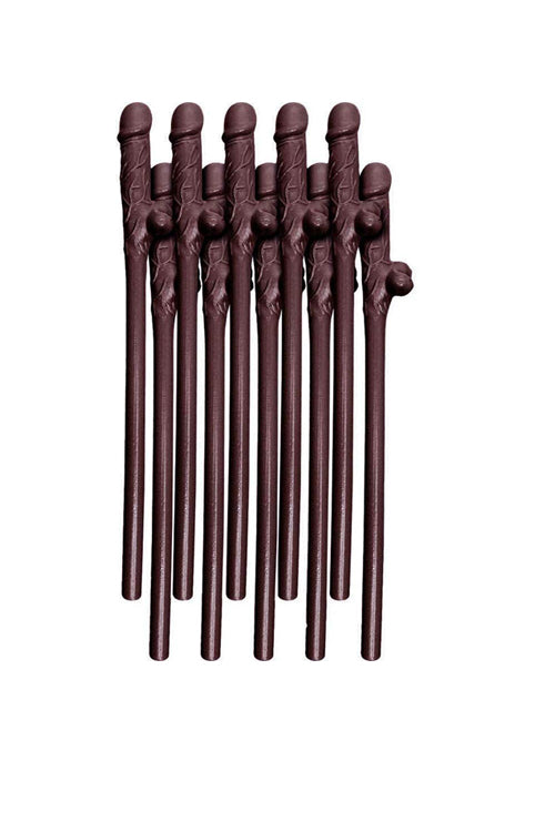 Brown Penis Straws