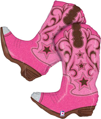 Cowgirl Boots Foil Balloon (33 Inches)