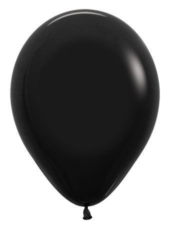 Black balloon on a white background