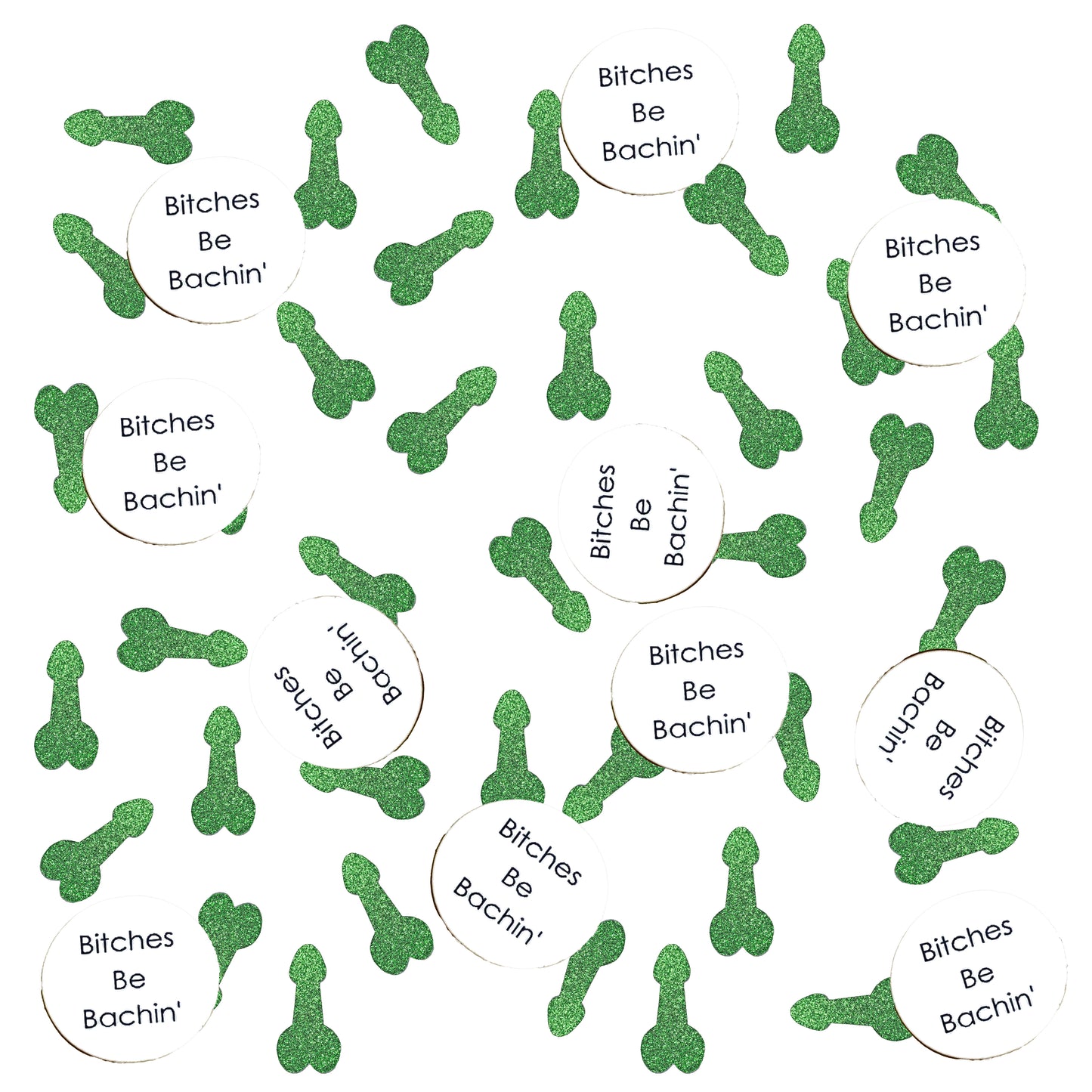 Bitches Be Bachin' Bachelorette Penis Confetti Pack