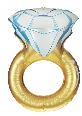 Gold Foil Ring Balloon (37 Inches)