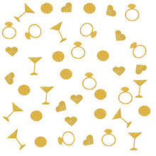 Load image into Gallery viewer, Ring, Martini, Heart Bridal Shower or Bachelorette Glitter Confetti (More Colors)