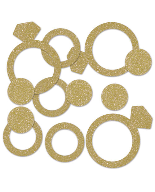 Gold Glitter Diamond Ring Confetti