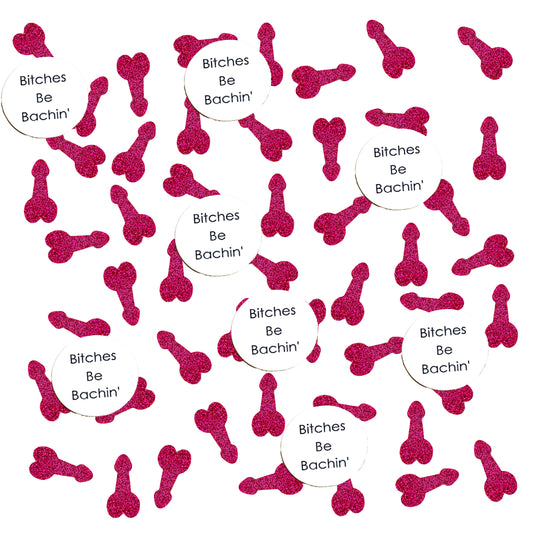 Bitches Be Bachin' Bachelorette Penis Confetti Pack