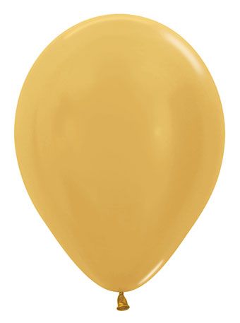 Gold balloon on a white background