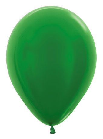 Green balloon on a white background