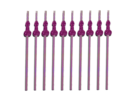 Glitter Dick Penis Straws (More Colors)