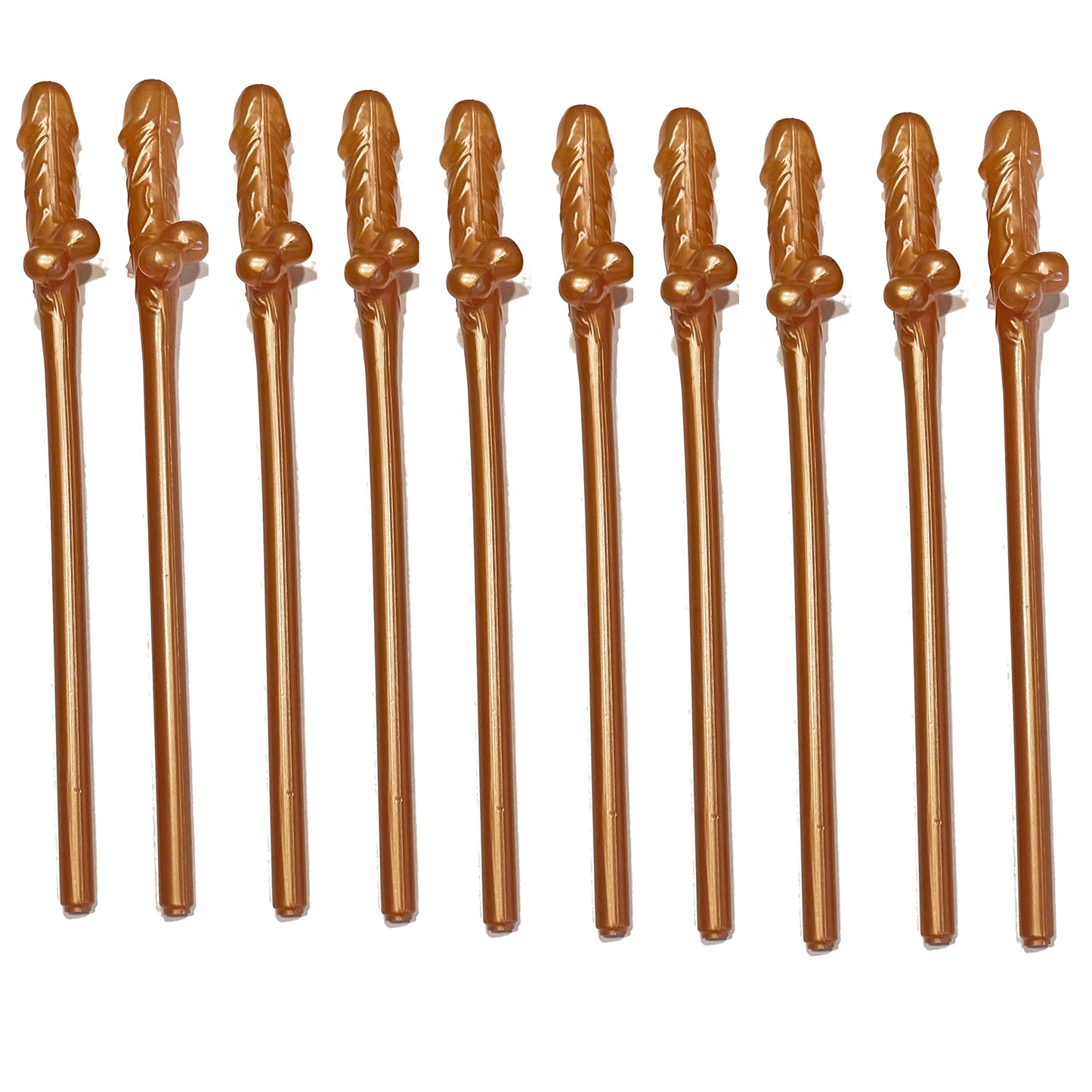 Rose Gold Penis Straws, Bachelorette Party Favors 10 Pack