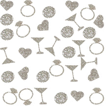 Load image into Gallery viewer, Ring, Martini, Heart Bridal Shower or Bachelorette Glitter Confetti (More Colors)