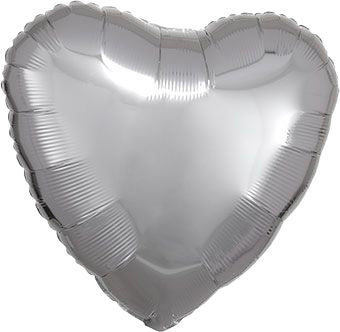 Metallic Heart Foil Balloon (18 Inches)