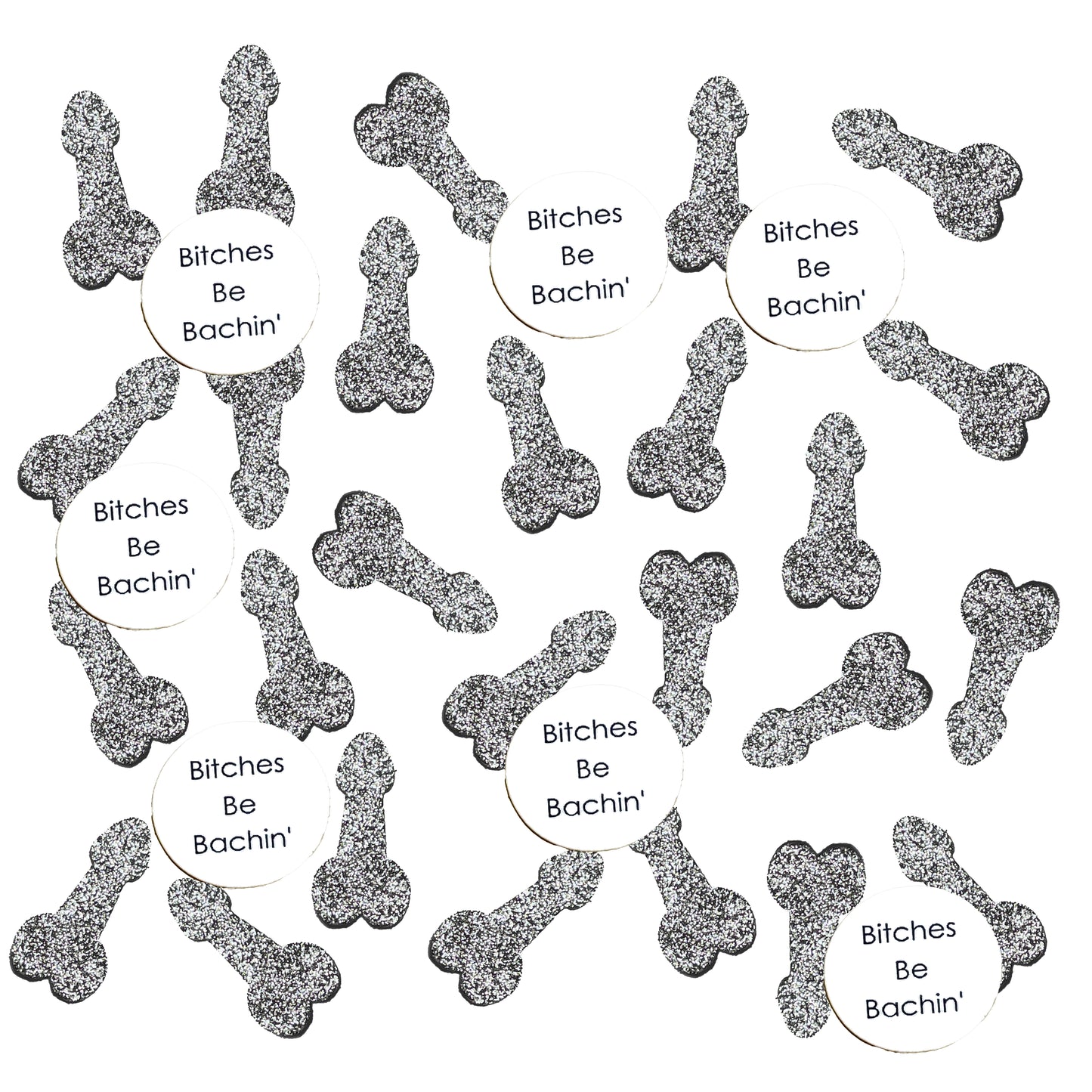 Bitches Be Bachin' Bachelorette Penis Confetti Pack