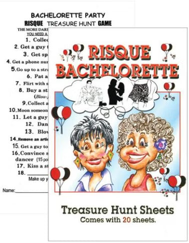 Bachelorette Treasure Hunt Sheets