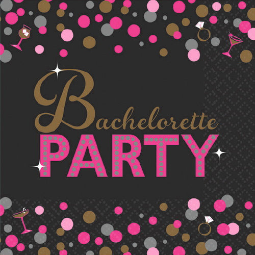 Bachelorette Party Confetti Napkins