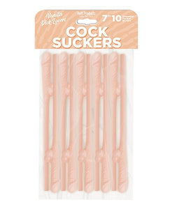 C0ck Suckers 10 Penis Straws (3 Colors Avail)