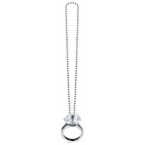 Giant Diamond Ring Necklace