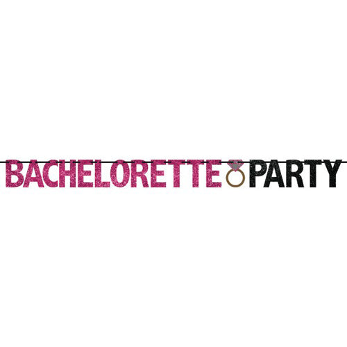 Bachelorette Party Glitter Banner