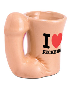 I love Peckers Shot Glass
