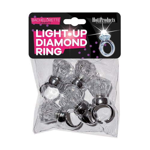 Light Up Diamond Rings (5 Pack)