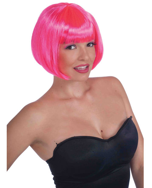 Neon Pink Bob Wig