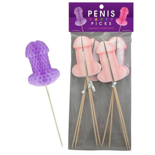 Pink and Purple Penis Party Picks