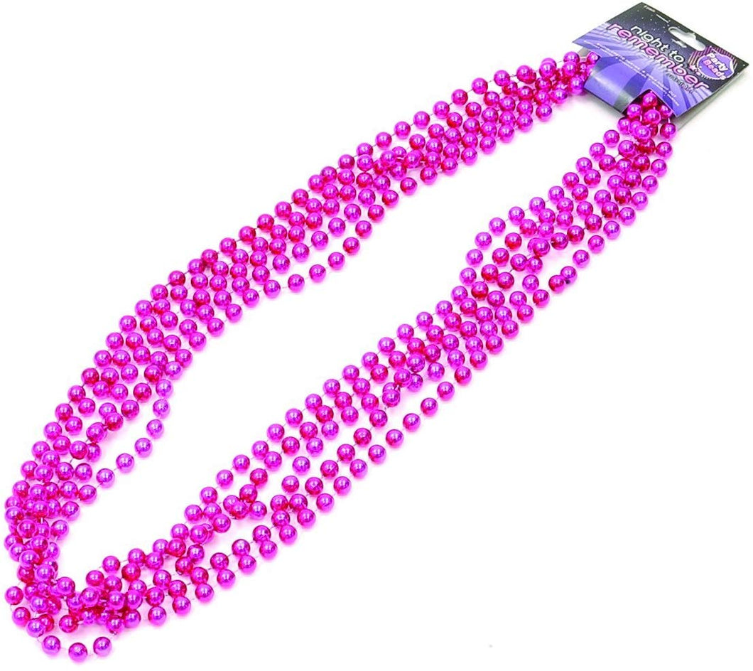Metallic Pink Party Beads (5 Pack)