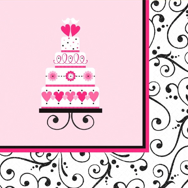 Sweet Wedding Luncheon Napkins (36 Count)