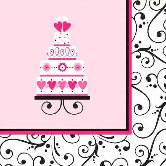 Sweet Wedding Luncheon Napkins (36 Count)