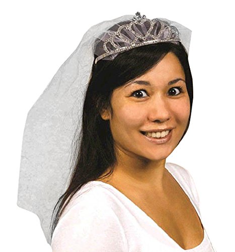 Rhinestore Tiara and Veil Set