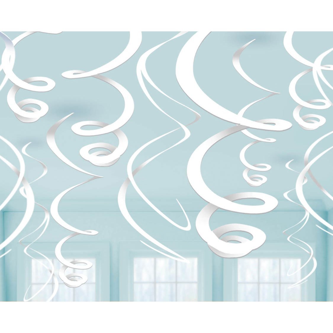 White Swirl Decorations